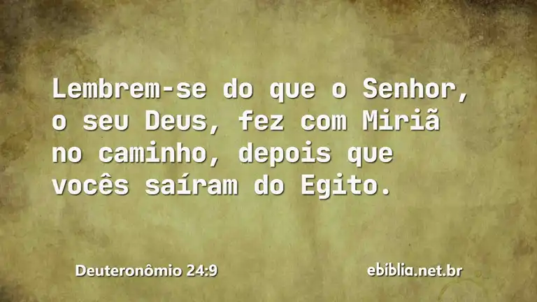 Deuteronômio 24:9