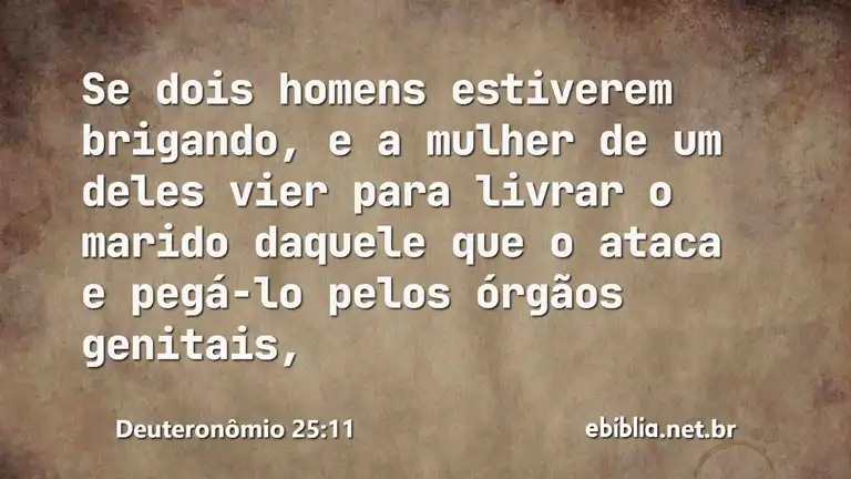 Deuteronômio 25:11