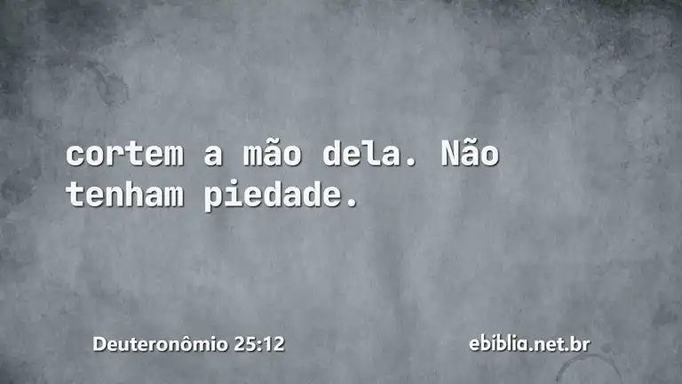 Deuteronômio 25:12