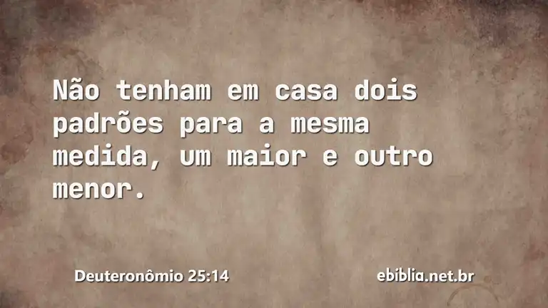 Deuteronômio 25:14