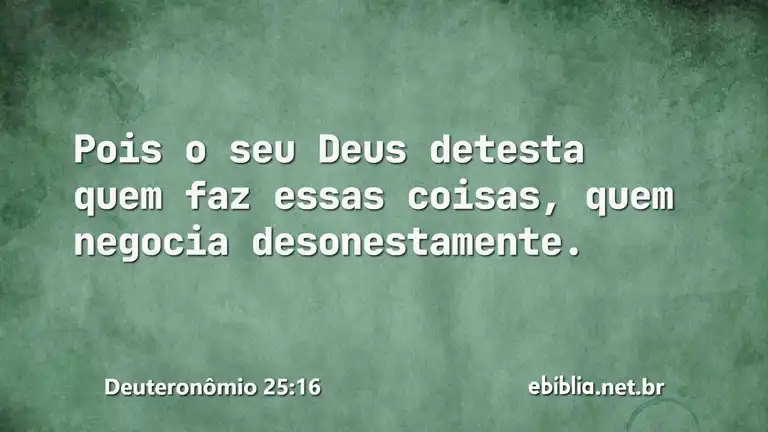 Deuteronômio 25:16