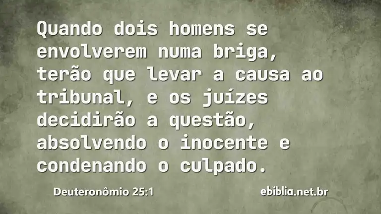 Deuteronômio 25:1