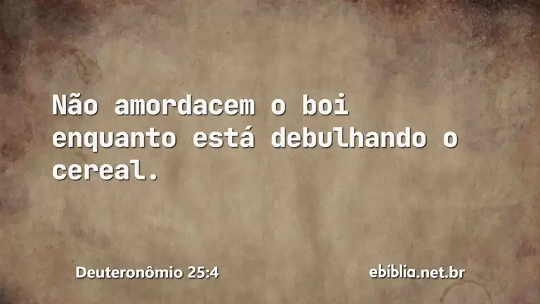 Deuteronômio 25:4