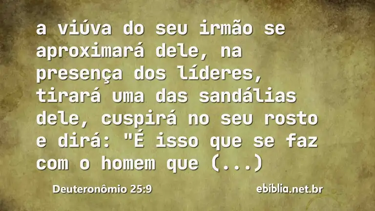 Deuteronômio 25:9