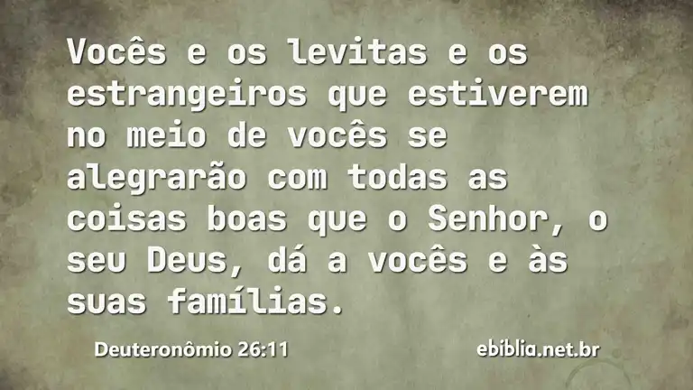 Deuteronômio 26:11