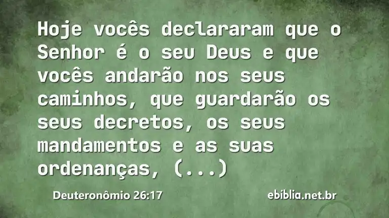 Deuteronômio 26:17