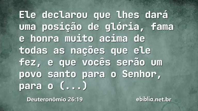 Deuteronômio 26:19