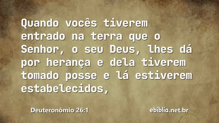 Deuteronômio 26:1