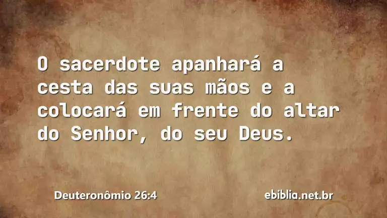 Deuteronômio 26:4