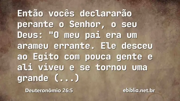 Deuteronômio 26:5