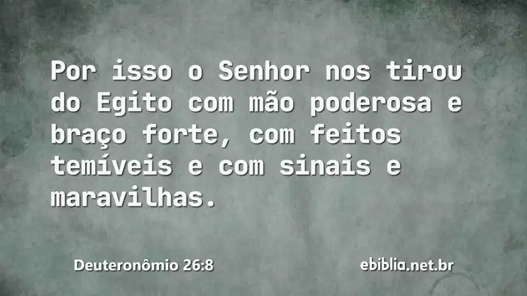 Deuteronômio 26:8