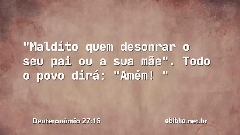 Deuteronômio 27:16