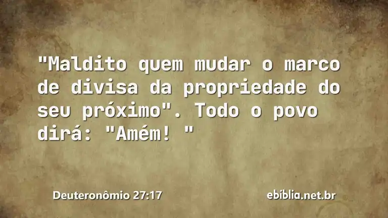 Deuteronômio 27:17