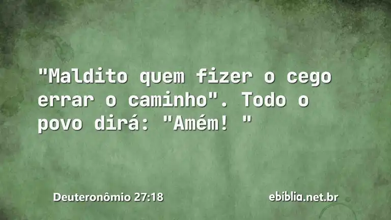 Deuteronômio 27:18