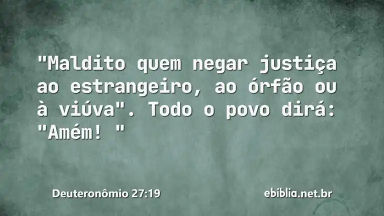 Deuteronômio 27:19