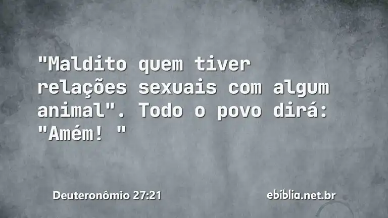 Deuteronômio 27:21