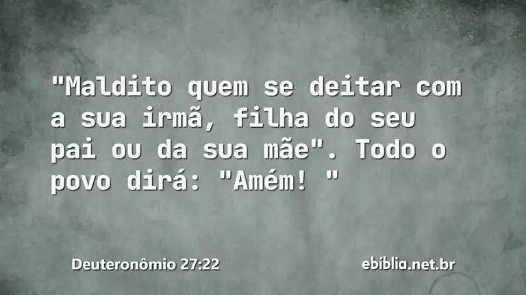 Deuteronômio 27:22