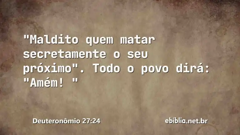 Deuteronômio 27:24