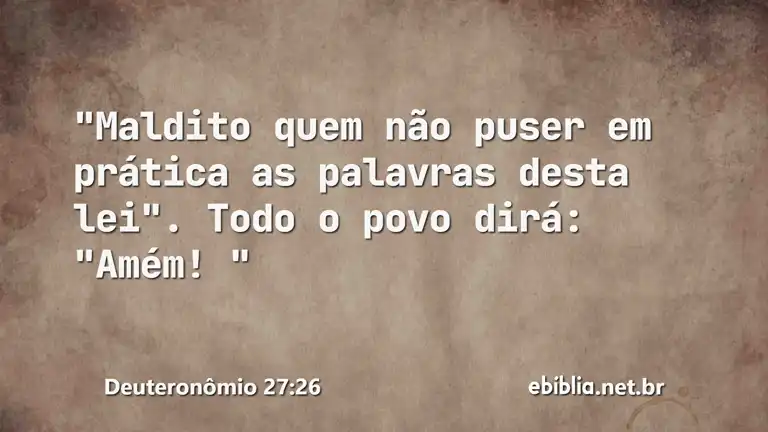 Deuteronômio 27:26