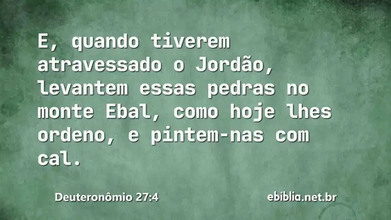 Deuteronômio 27:4