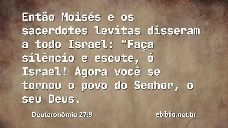 Deuteronômio 27:9