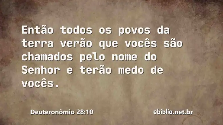 Deuteronômio 28:10