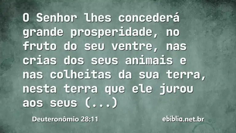 Deuteronômio 28:11