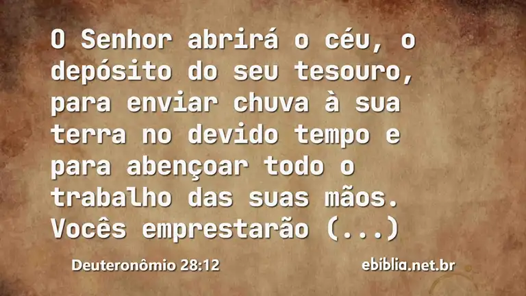 Deuteronômio 28:12