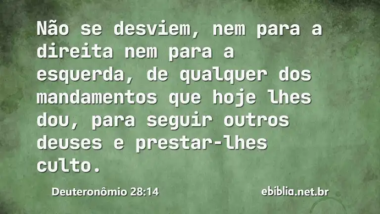 Deuteronômio 28:14