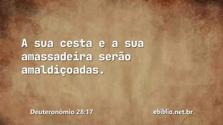 Deuteronômio 28:17