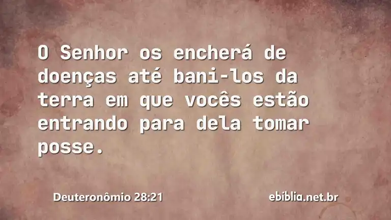 Deuteronômio 28:21