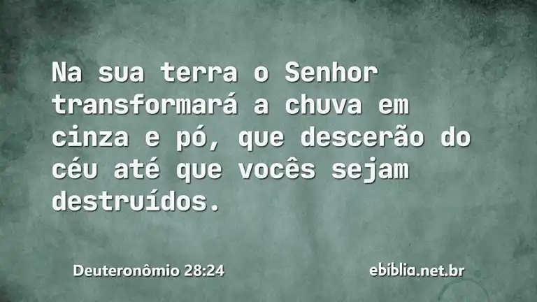 Deuteronômio 28:24