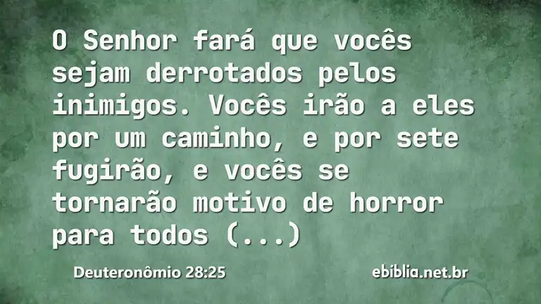 Deuteronômio 28:25