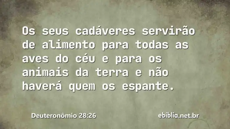 Deuteronômio 28:26