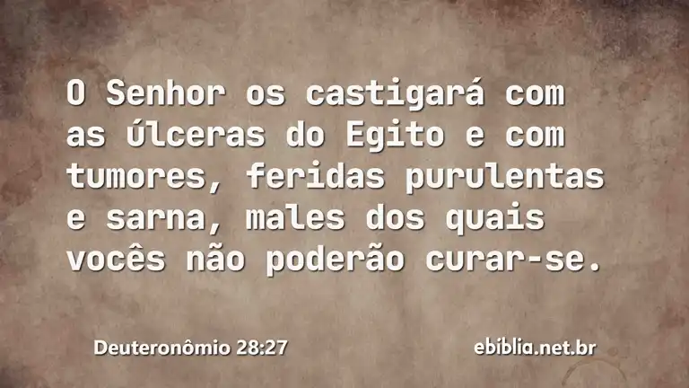 Deuteronômio 28:27