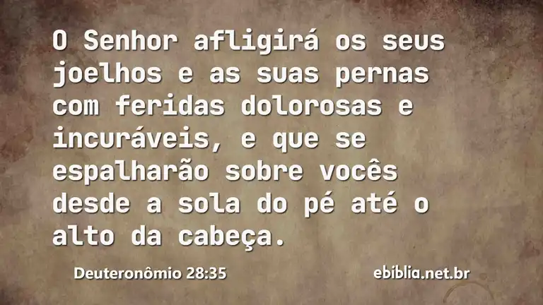 Deuteronômio 28:35