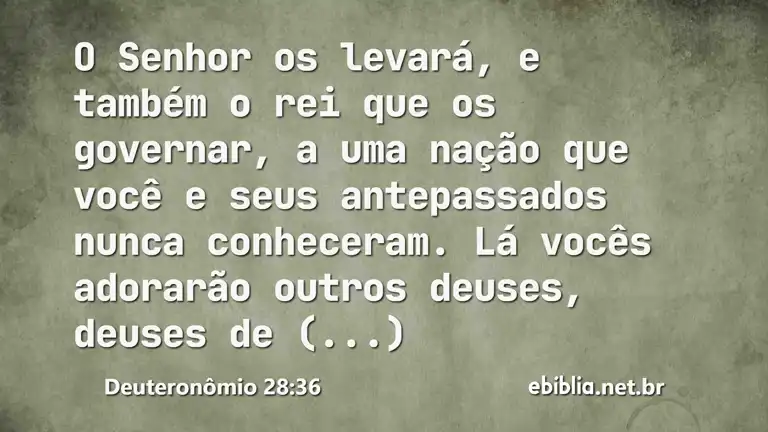 Deuteronômio 28:36