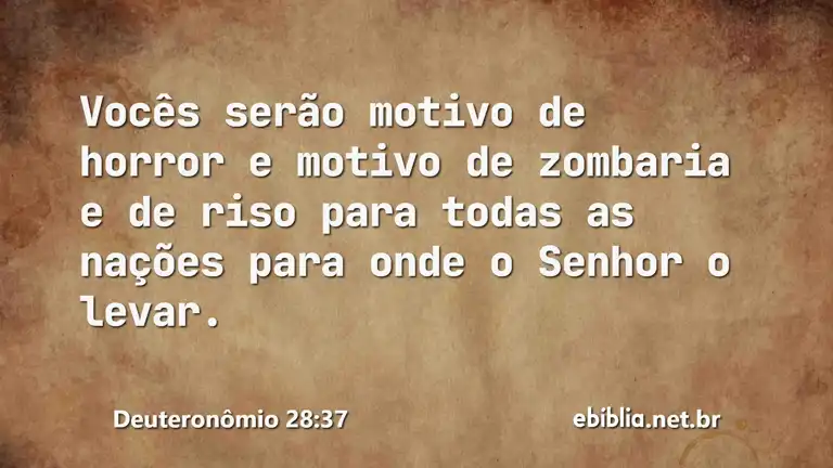 Deuteronômio 28:37