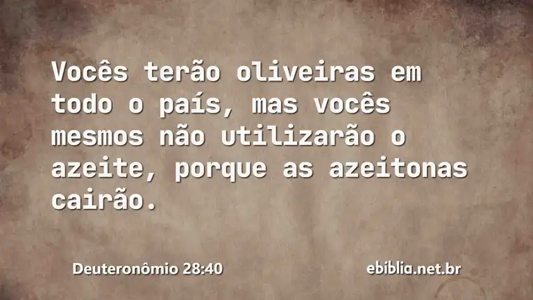 Deuteronômio 28:40