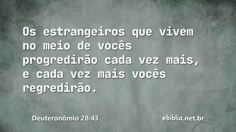 Deuteronômio 28:43