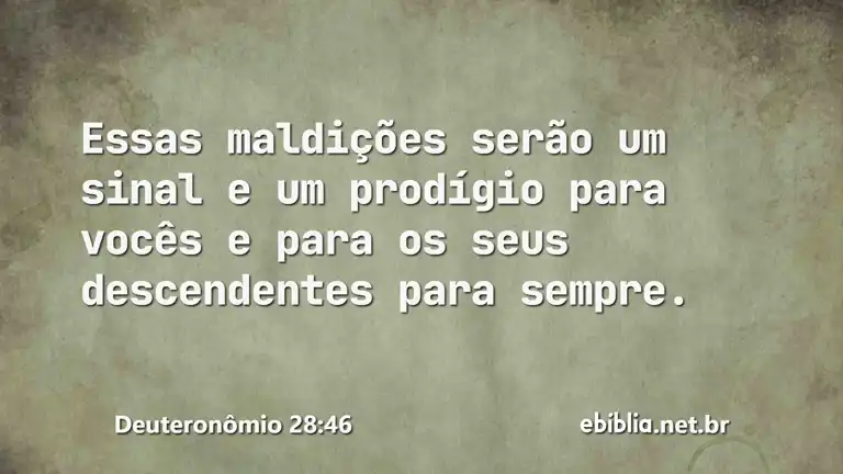 Deuteronômio 28:46