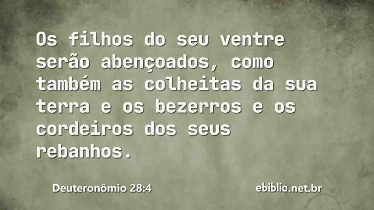 Deuteronômio 28:4