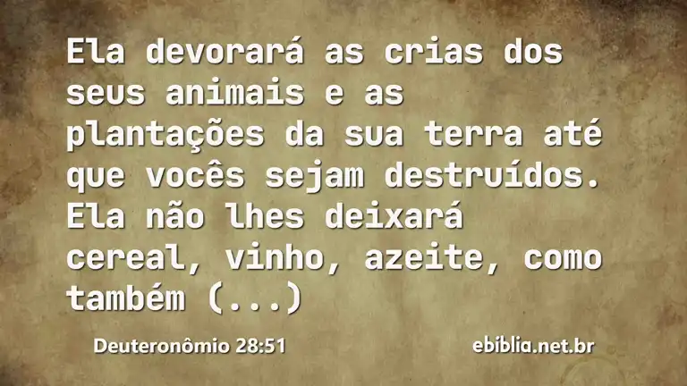 Deuteronômio 28:51