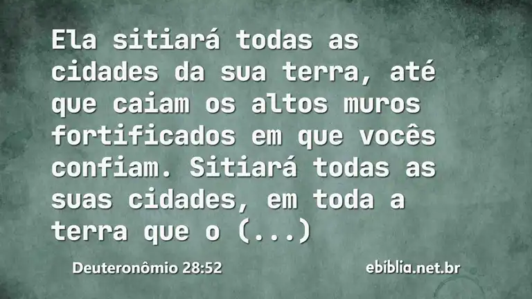 Deuteronômio 28:52