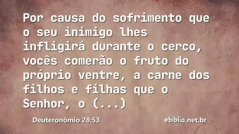 Deuteronômio 28:53