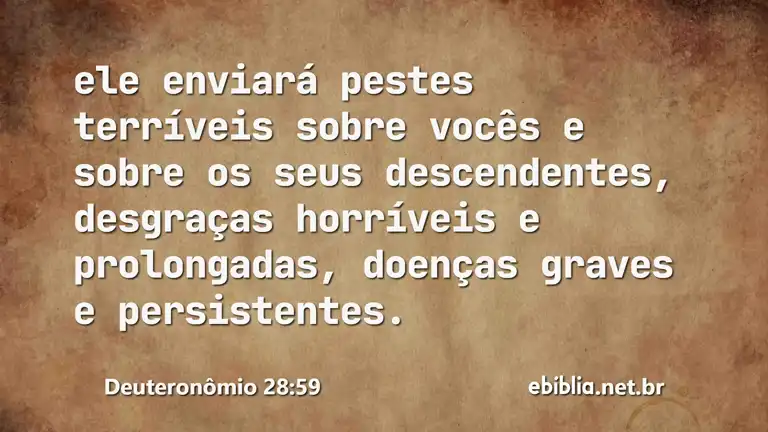 Deuteronômio 28:59