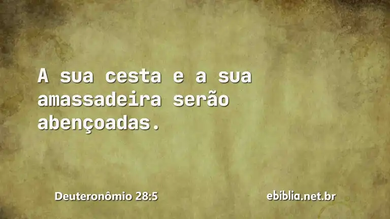 Deuteronômio 28:5