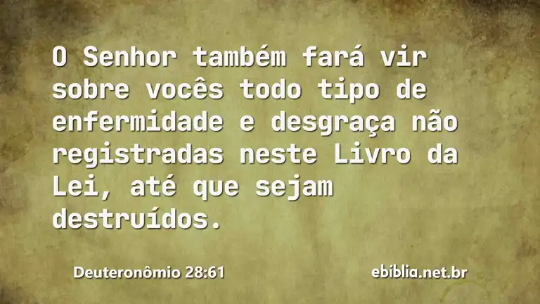 Deuteronômio 28:61