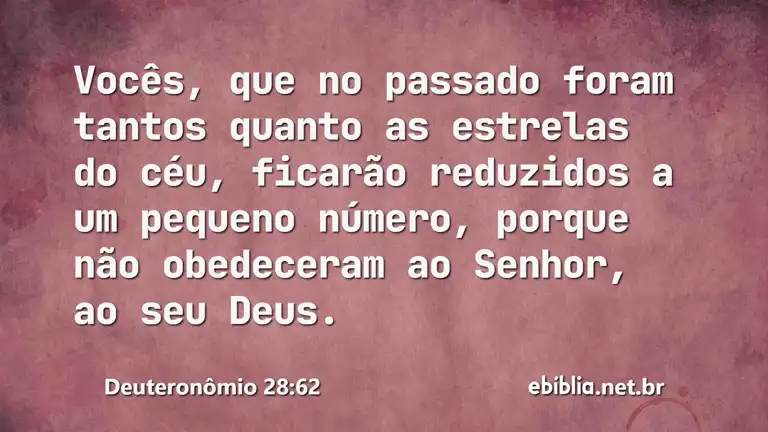 Deuteronômio 28:62