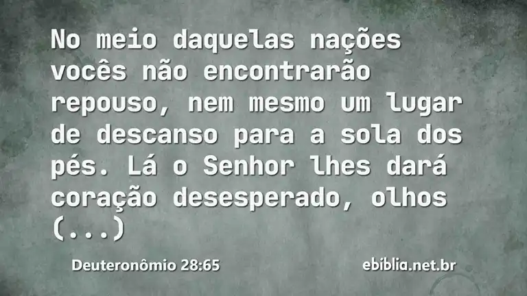 Deuteronômio 28:65